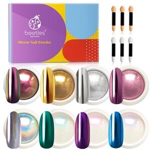 Beetles Mirror Nail Powder Set - Multicolor Shine Collection